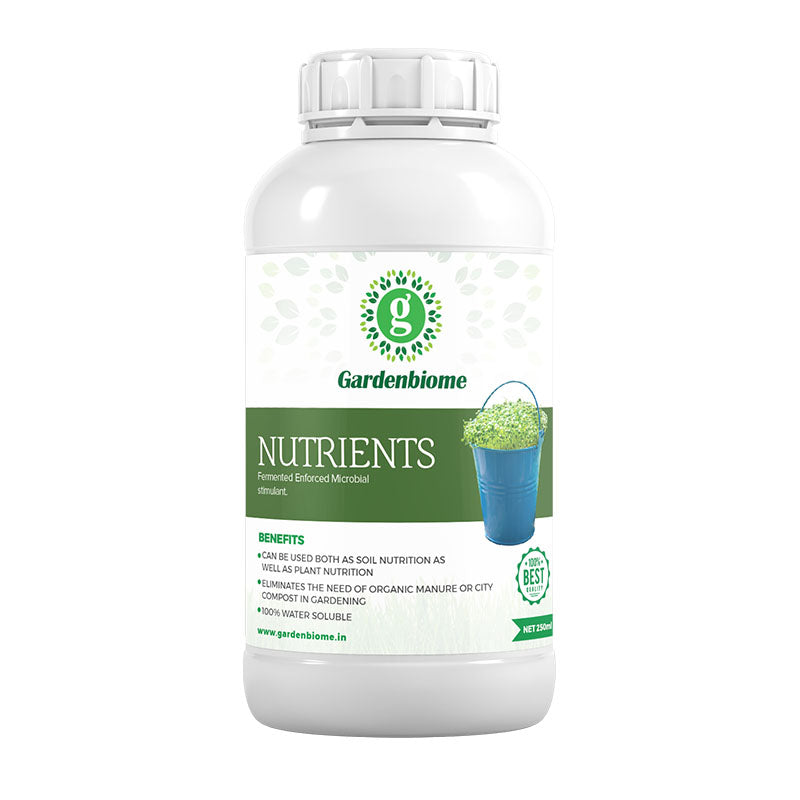 Gardenbiome Nutrients organic liquid plant food 250 ml bottle