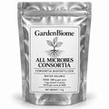 GardenBiome All Microbes Consortia 1 kg silver pouch; 500 g per acre, covers 2 acres, ₹375 per acre at MSP