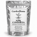 GardenBiome NPK Consortia 1 kg silver pouch; 500 g per acre, covers 2 acres, ₹375 per acre at MSP
