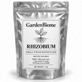 GardenBiome rhizobium 1 kg silver pouch, 500 g per acre, covers 2 acres, ₹375 per acre at MSP